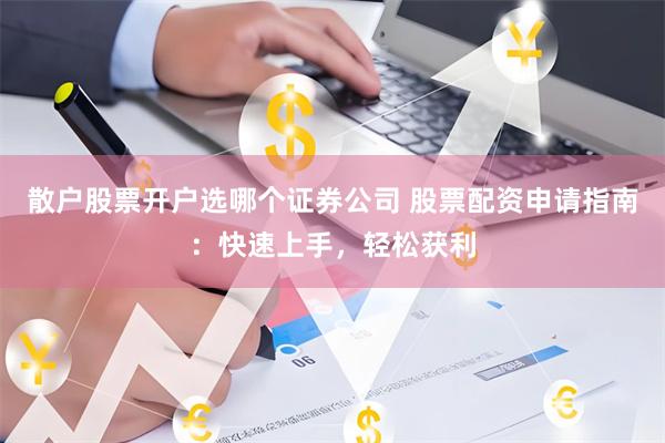 散户股票开户选哪个证券公司 股票配资申请指南：快速上手，轻松获利