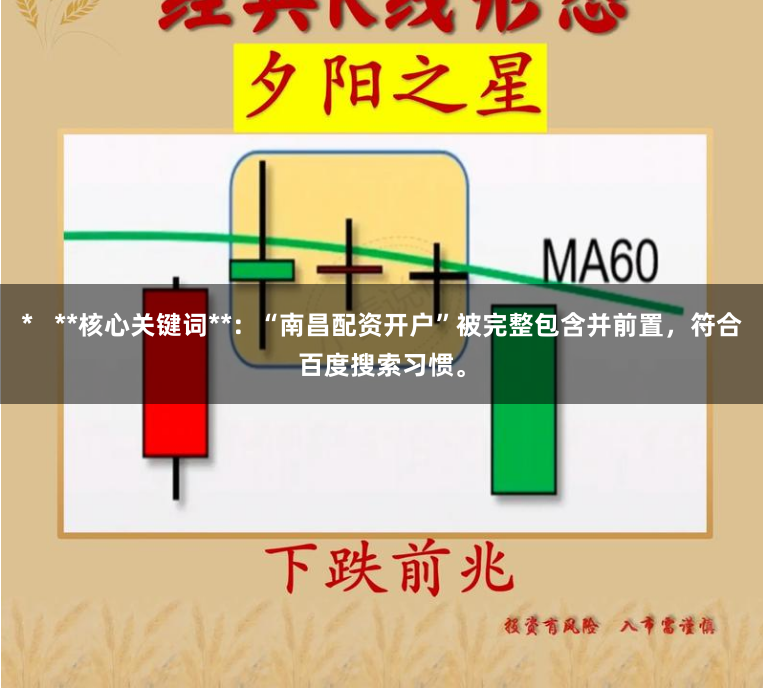 *   **核心关键词**：“南昌配资开户”被完整包含并前置，符合百度搜索习惯。